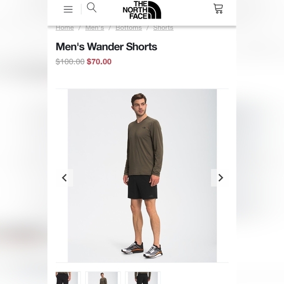 The North Face black Wander shorts, mens XXL new with tags - Picture 4 of 11